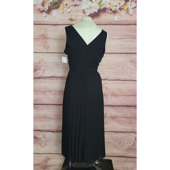 Sam Edelman Women's Black Pleated-Skirt Sleeveless Dress MSRP $128 Size 4 - Picture 5 of 15